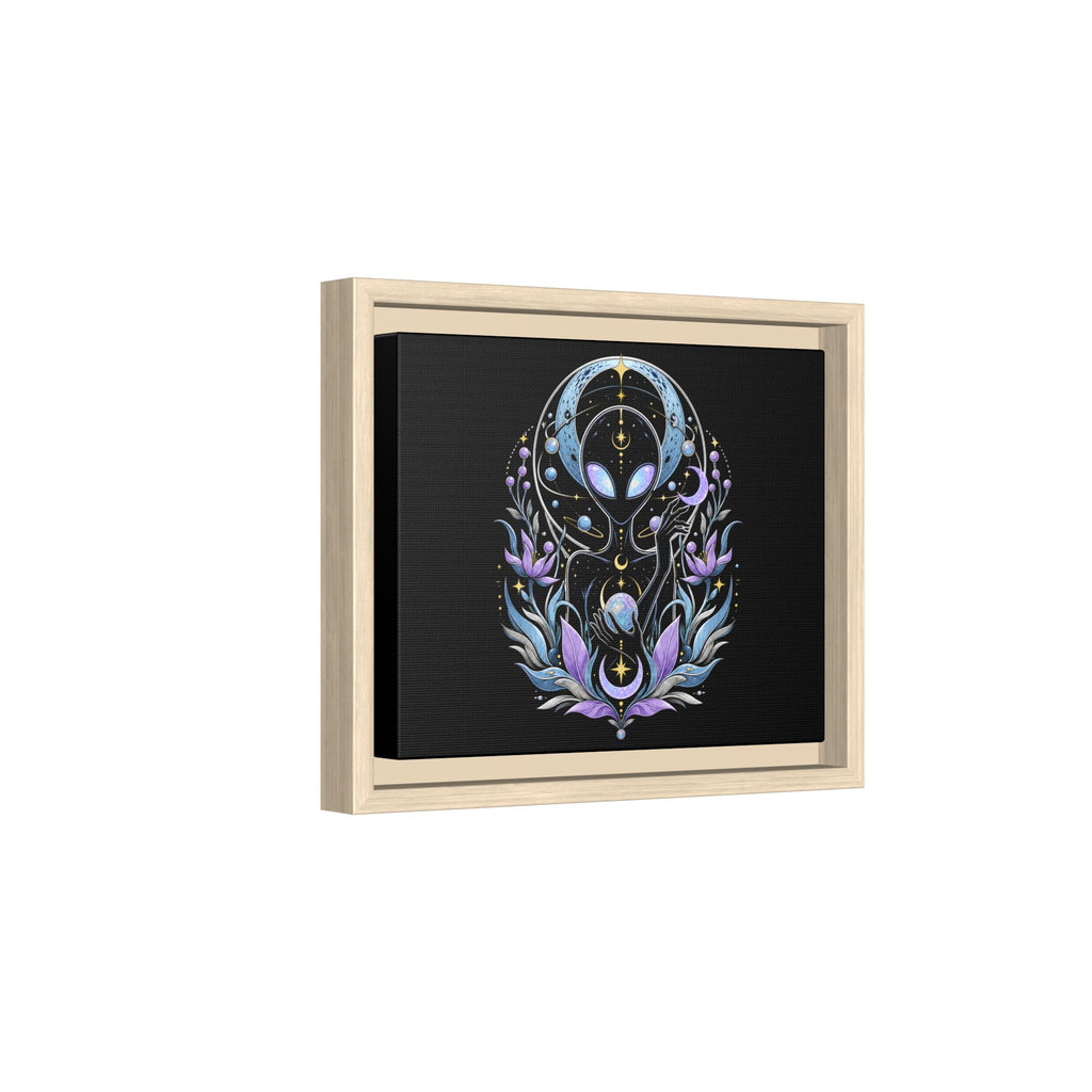 Astral Bloom Canvas Print - Framed Matte Wall Art