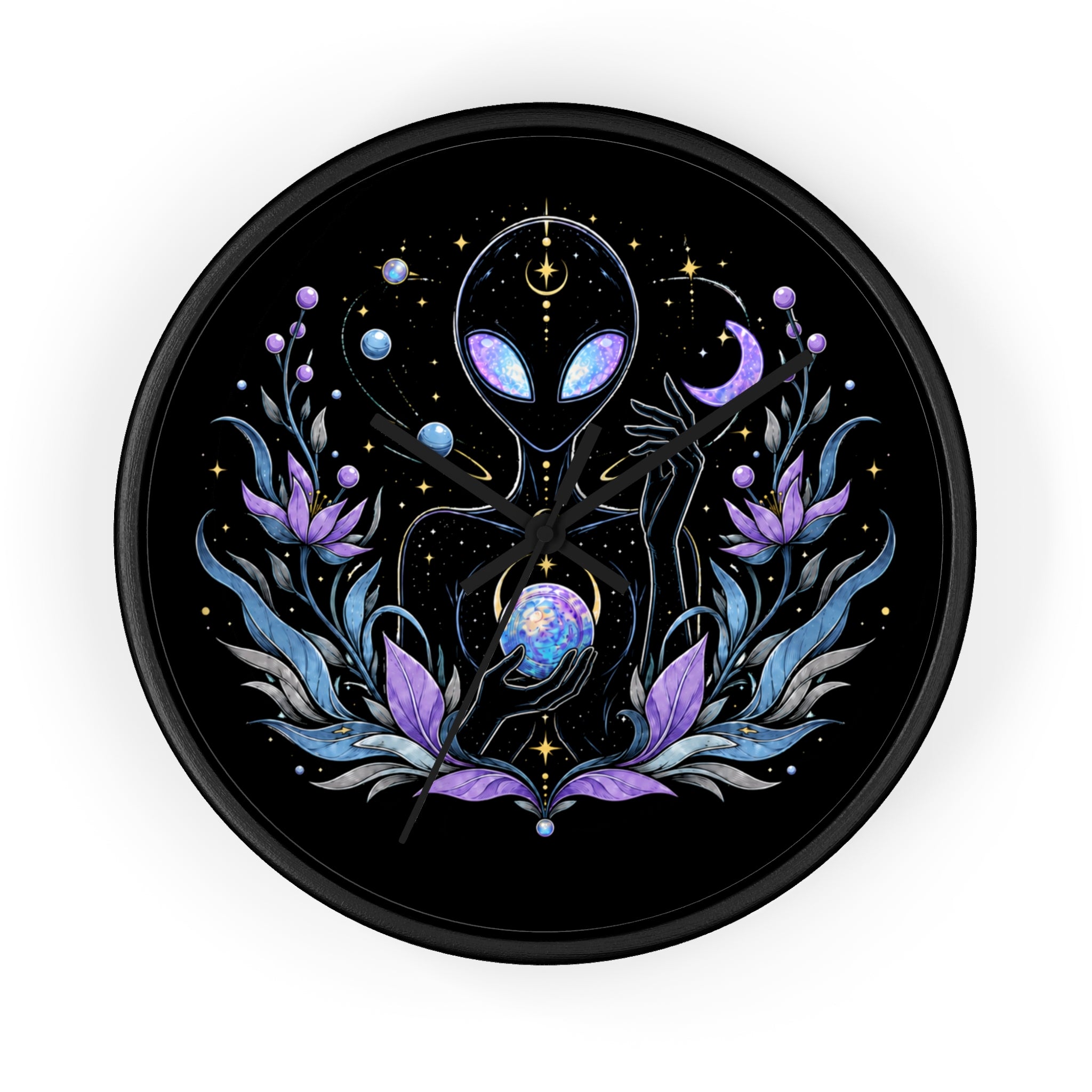 Astral Bloom - Wall Clock