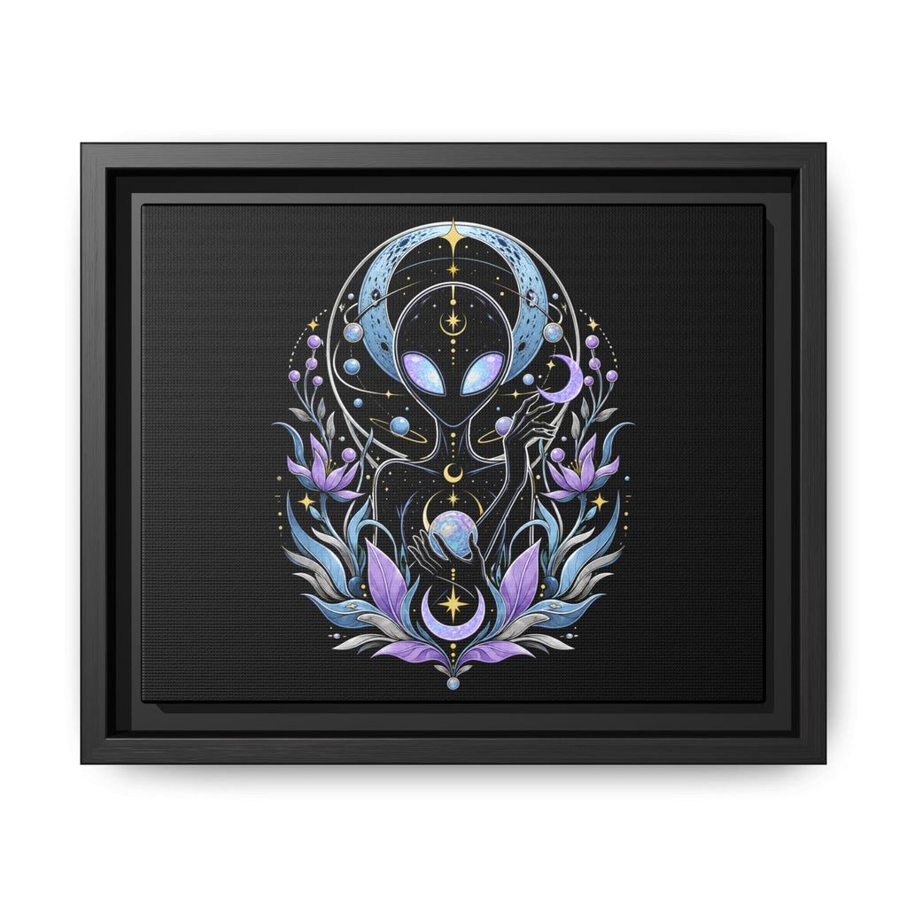 Astral Bloom Canvas Print - Framed Matte Wall Art