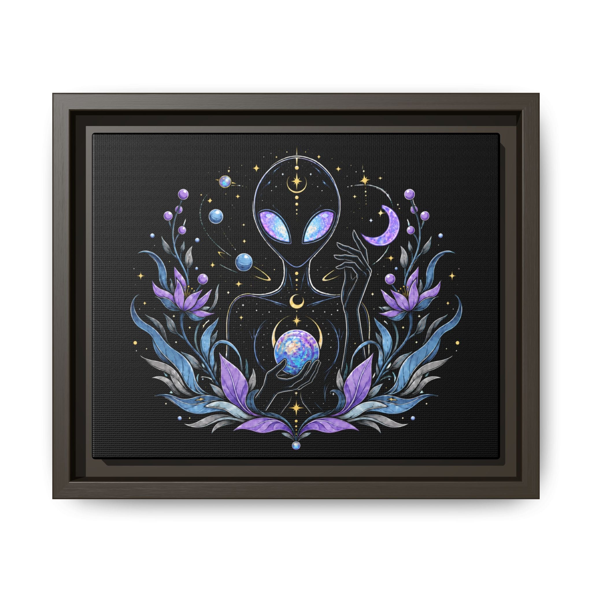 Astral Bloom - Framed Matte Wall Art