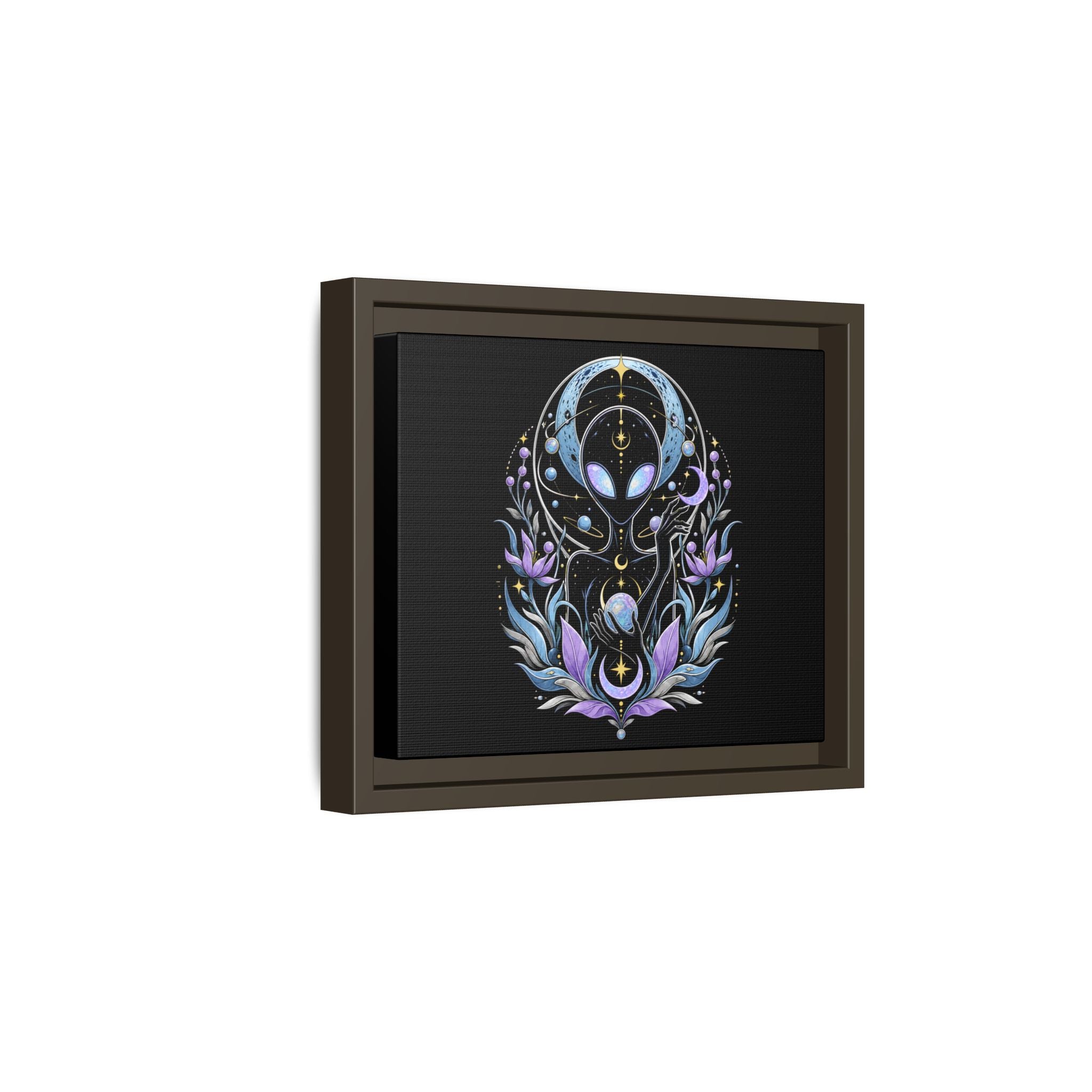 Astral Bloom Canvas Print - Framed Matte Wall Art