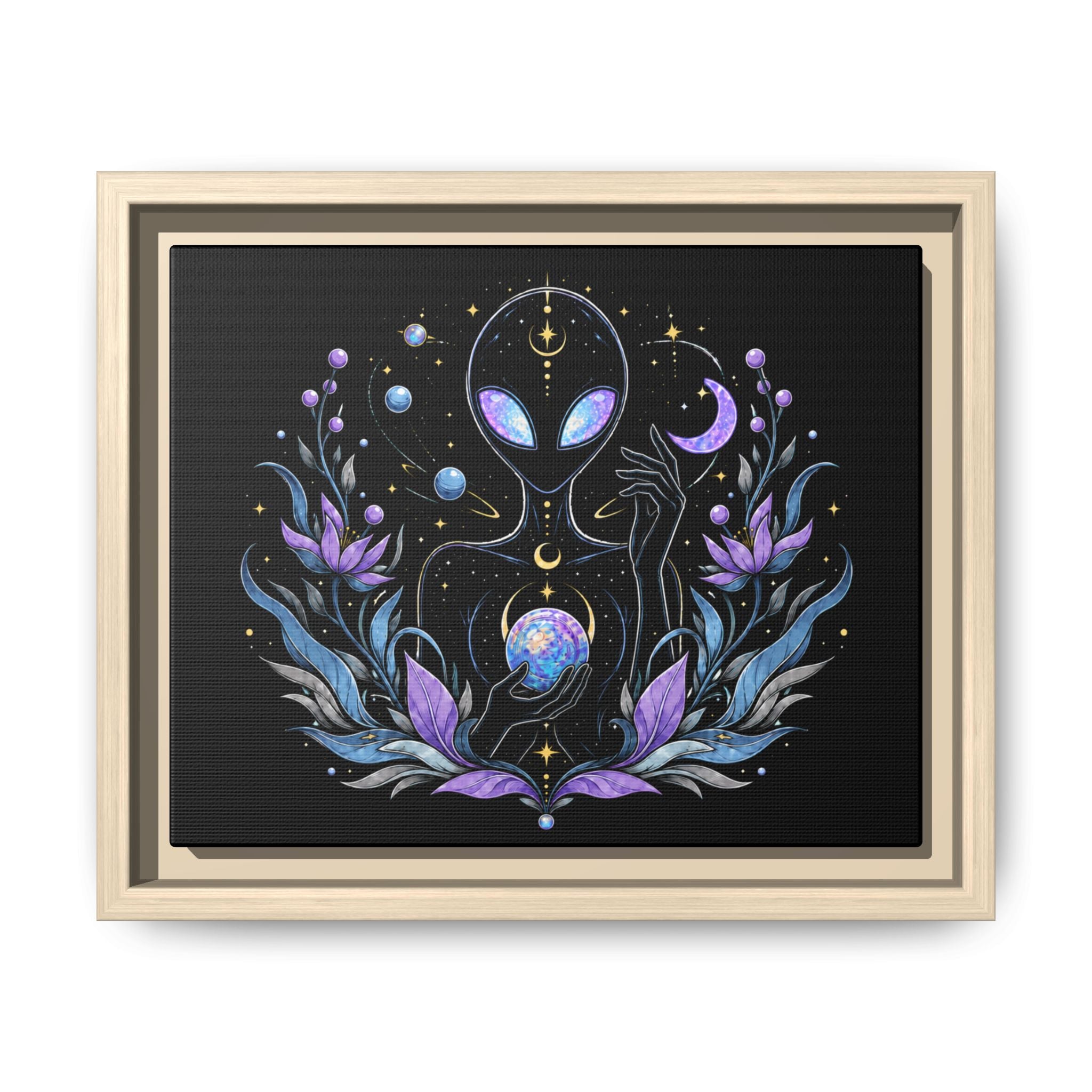Astral Bloom - Framed Matte Wall Art