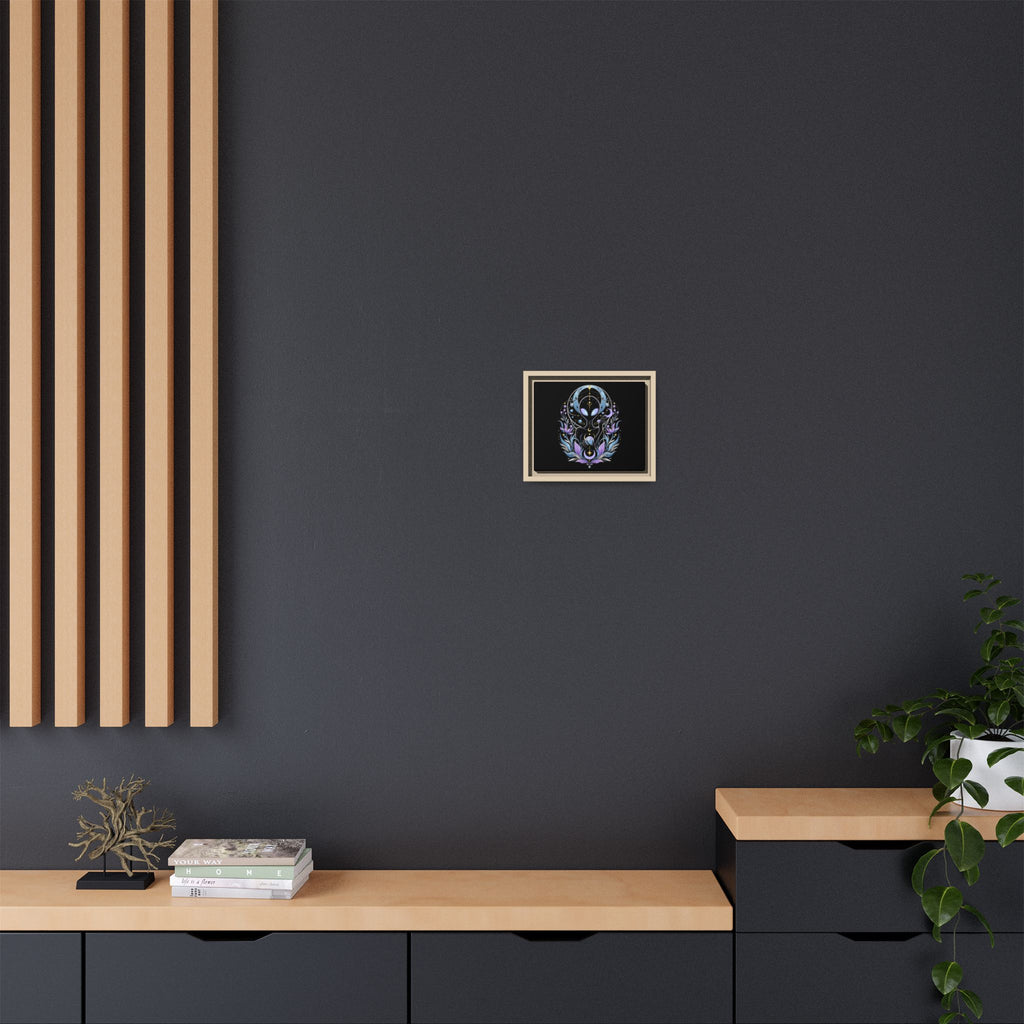 Astral Bloom Canvas Print - Framed Matte Wall Art