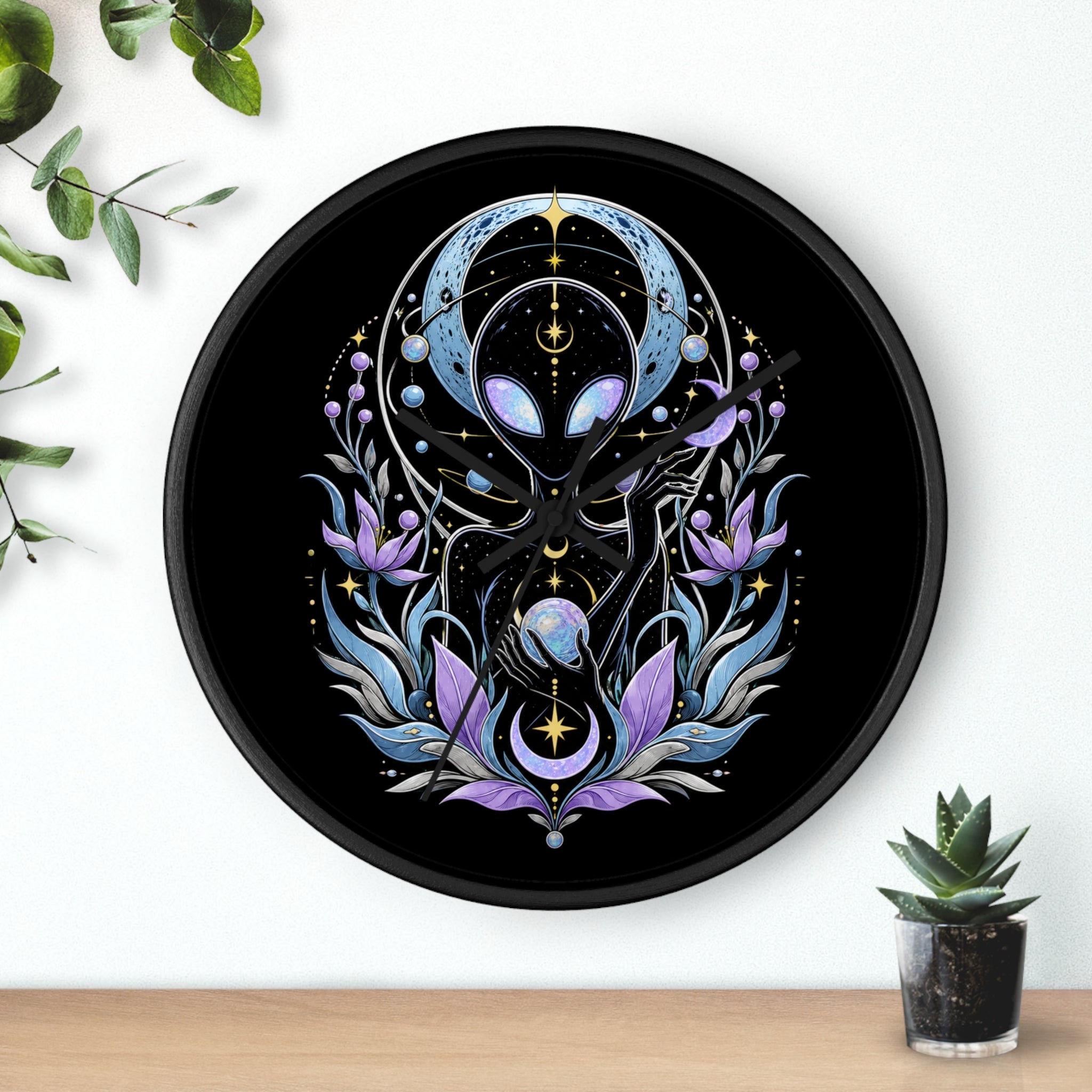 Astral Bloom - Wall Clock