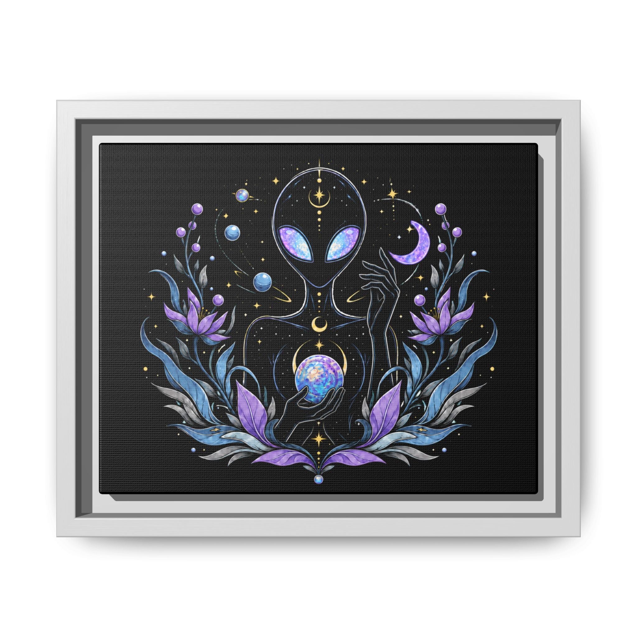 Astral Bloom - Framed Matte Wall Art