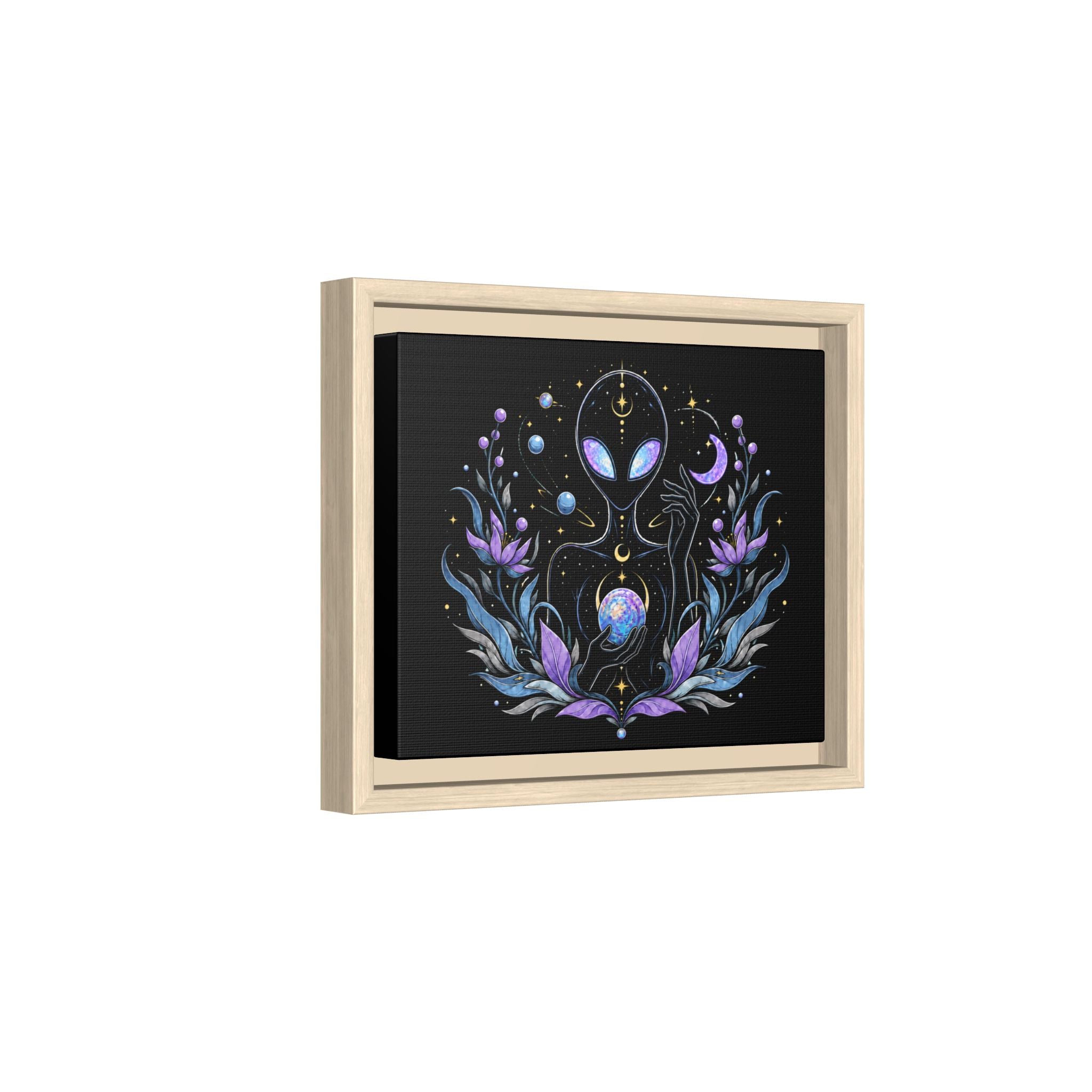 Astral Bloom - Framed Matte Wall Art