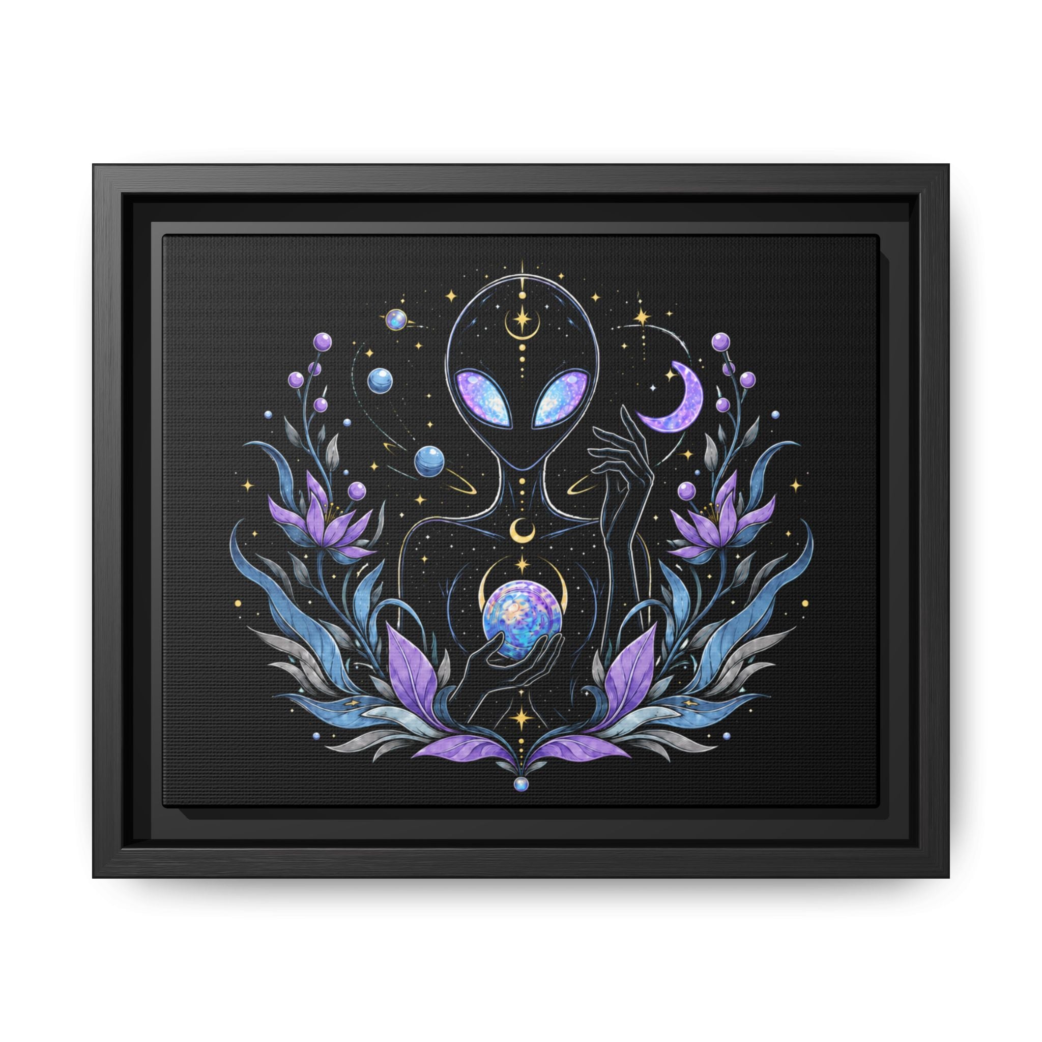 Astral Bloom - Framed Matte Wall Art